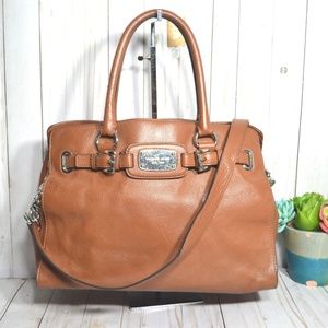 Michael Kors Soft Leather Hamilton Satchel Purse